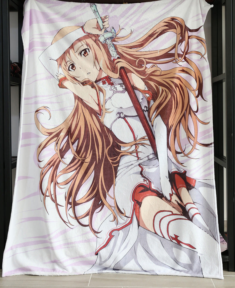 Custom Desig Flannel Blanket Knee Warm Blanket