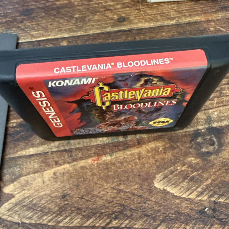 Castlevania: Bloodlines (Sega Genesis, 1994) Cardboard Authentic COMPLETE