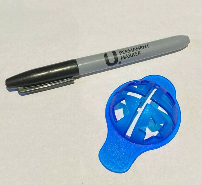 Golf Ball Alignment Tool Set with 2 Markers for Straight Lines