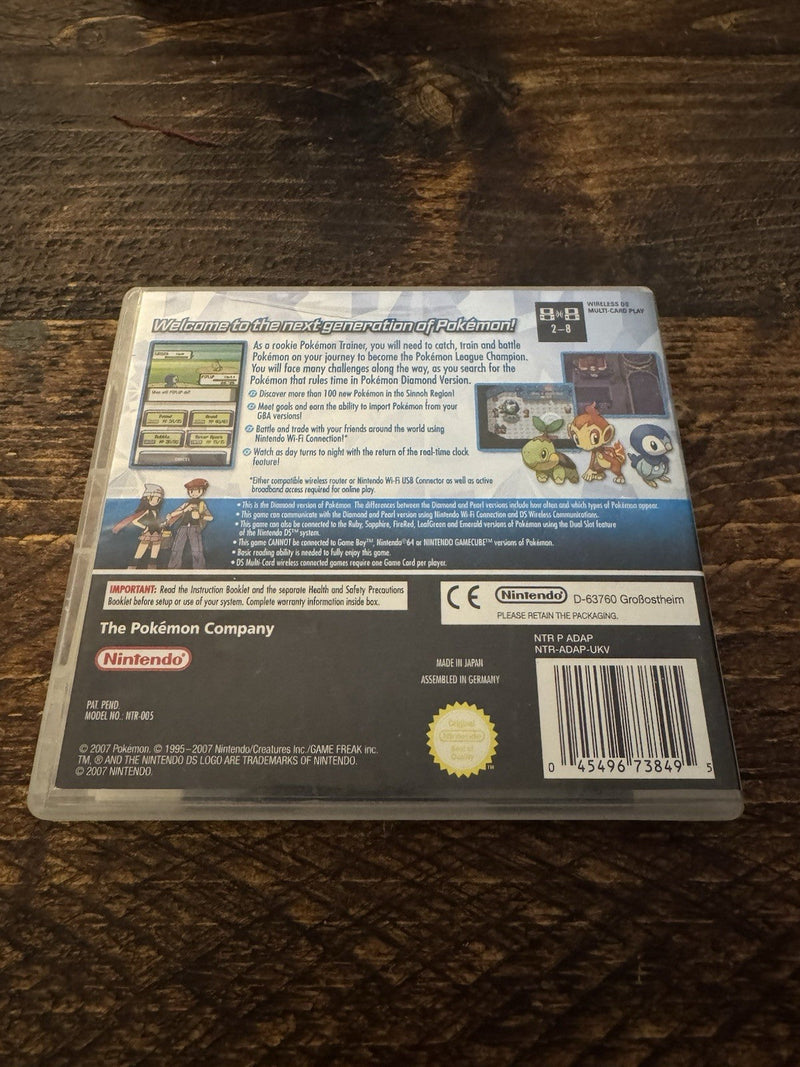 Nintendo DS: Pokémon Diamond Version Complete Tested