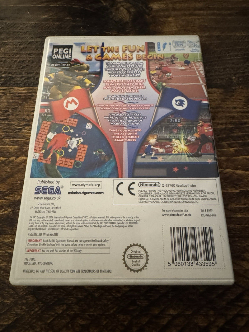 Nintendo Wii: Mario And Sonic At The Olympic Games Sega