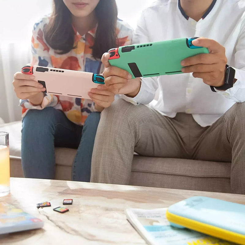 tomtoc Protective Case with 2Pcs Screen Protector for Nintendo Switch, Liquid Si