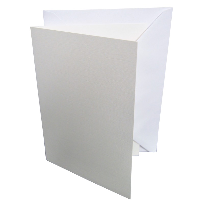 5x7 Coloured Greeting Card Blanks & Envelopes – Choose Colour & Quantity