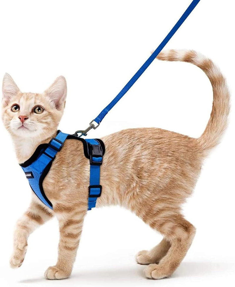 Breathable Small Pet Dog Puppy Cat Harness Reflective Soft Mesh Vest Lead Cute