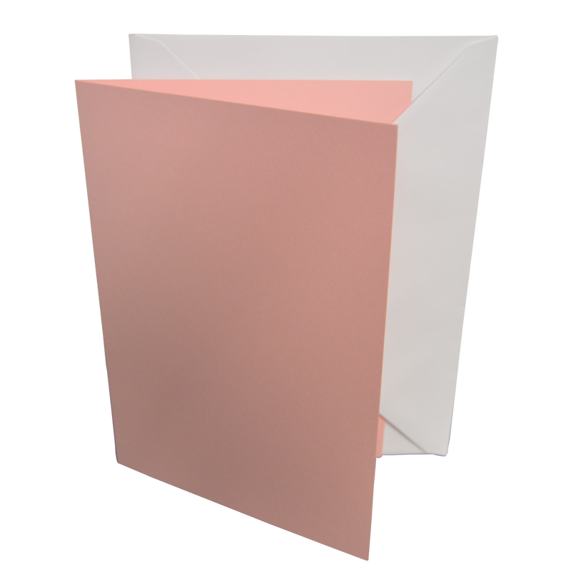 5x7 Coloured Greeting Card Blanks & Envelopes – Choose Colour & Quantity