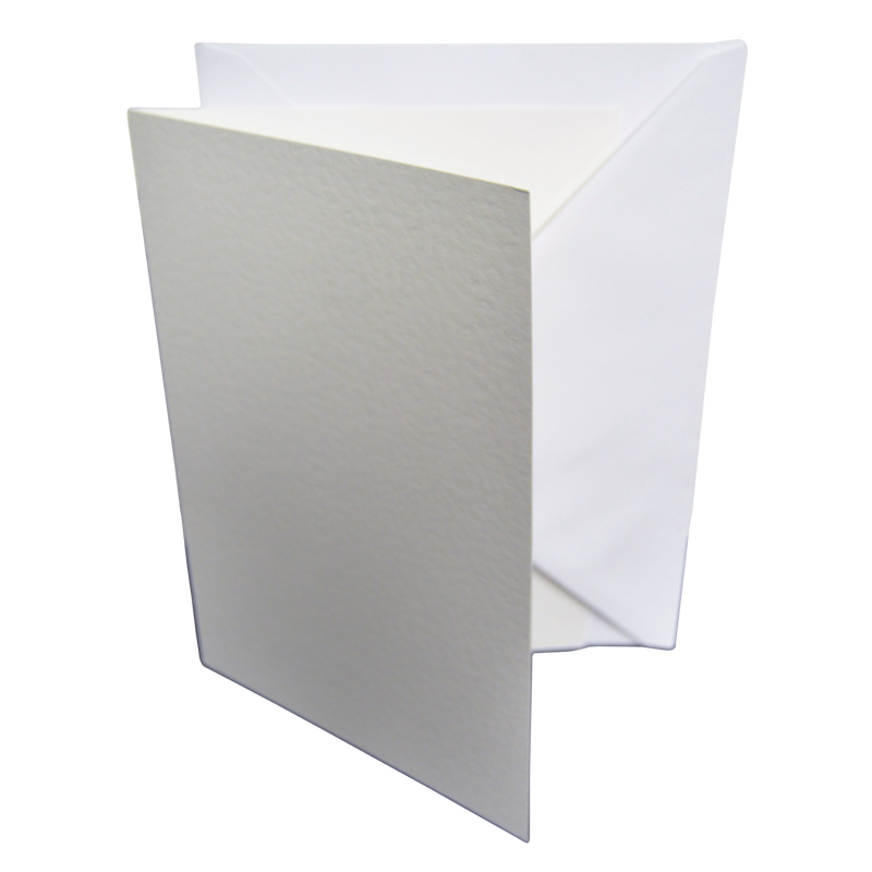 5x7 Coloured Greeting Card Blanks & Envelopes – Choose Colour & Quantity