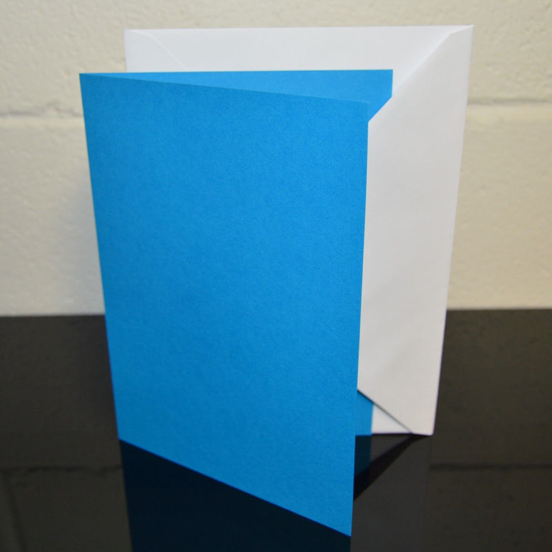 A5 Coloured Greeting Card Blanks & Envelopes – Choose Colour & Quantity
