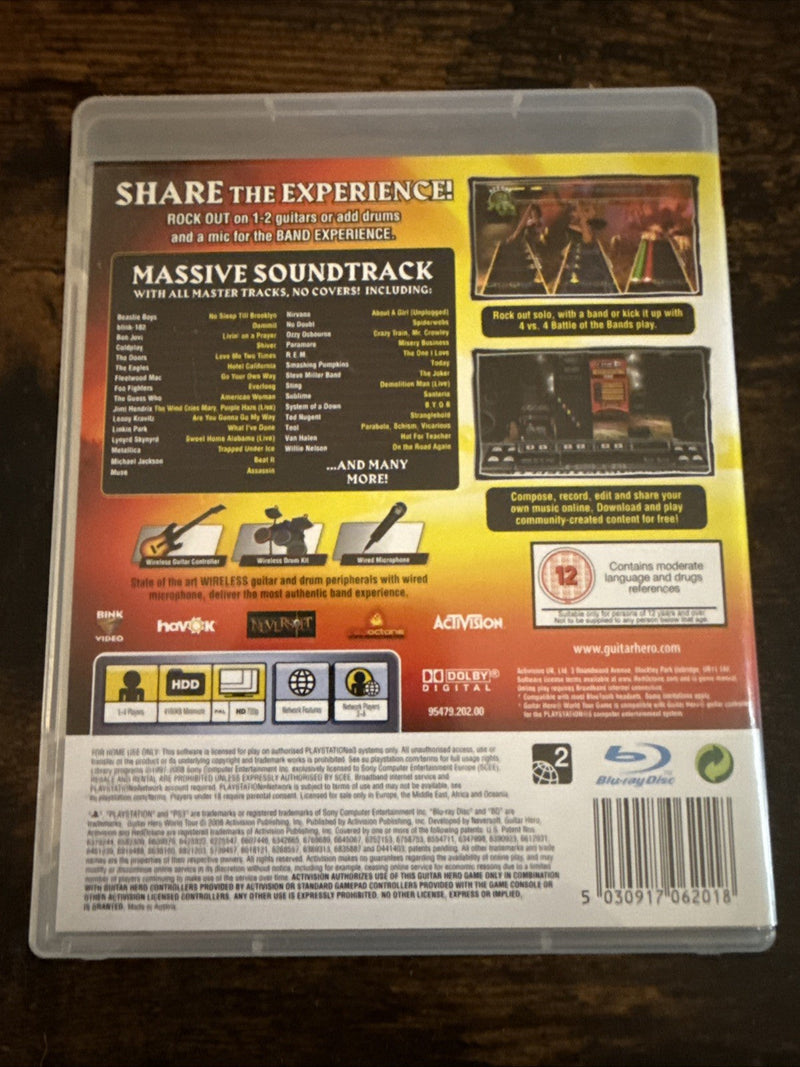 PlayStation 3: Guitar Hero World Tour Complete Tested