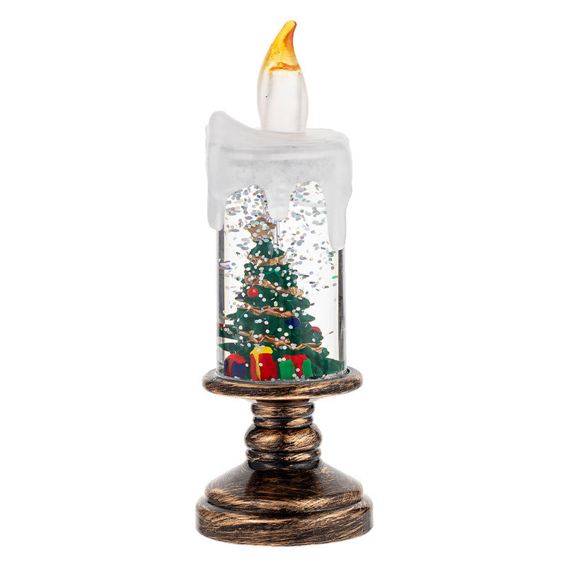 Christmas Decorations Candle Light Scene Layout