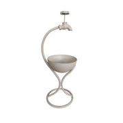 57CM CREAM METAL GARDEN PLANTER - InStock