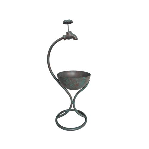 57CM GREEN METAL GARDEN PLANTER - InStock