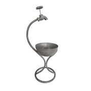 57CM GREY METAL GARDEN PLANTER - InStock
