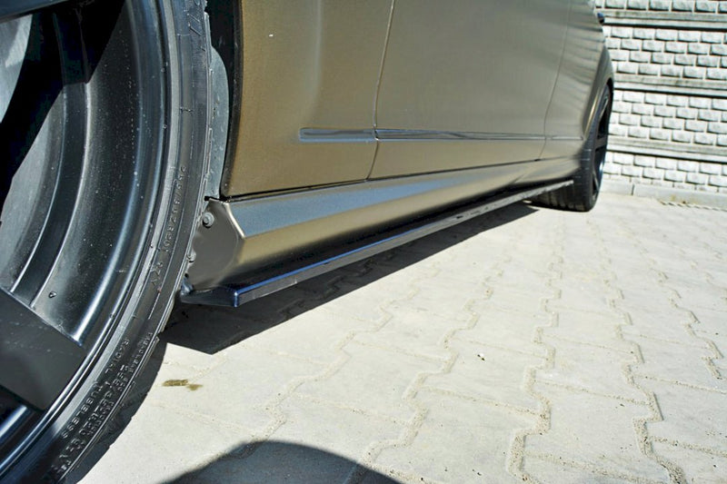 Maxton Design - SIDE SKIRTS DIFFUSERS MERCEDES S-CLASS W221 AMG LWB