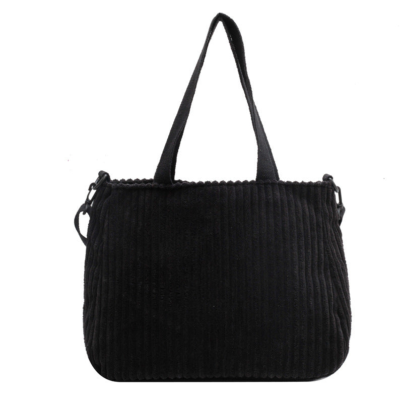 Corduroy Crossbody Shoulder Bag Women's Large Capacity