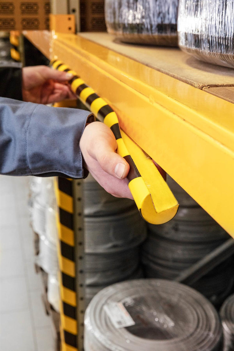 Durable Adhesive Warning Corner Impact Protection Profiles C25R | 1 Metre