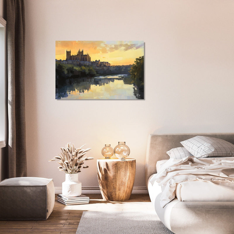 Durham Dusk Reflections Canvas