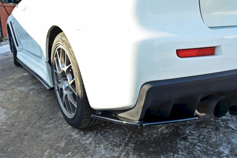 Maxton Design - REAR SIDE SPLITTERS MITSUBISHI LANCER EVO X (2007-2015)