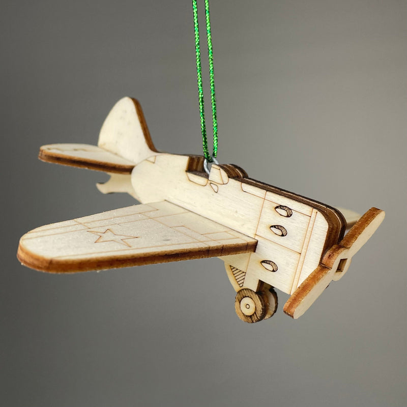 Plane Bauble - Handmade Ornament