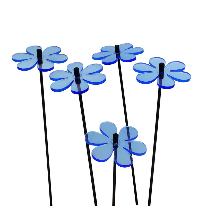 Small Garden Décor Ornaments Set of 5 Daisy