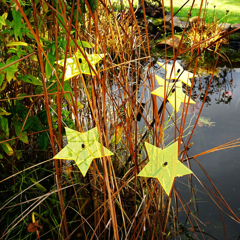 Large Garden Décor Ornaments Set of 5 'Shining Stars'