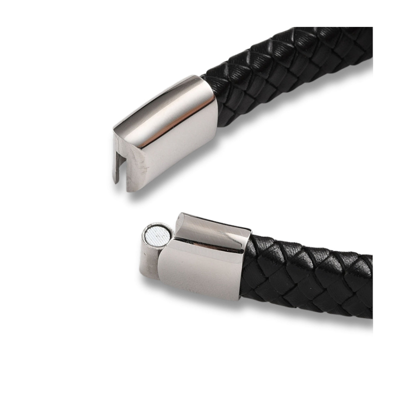 Men's Angel Feather Black Bracelet