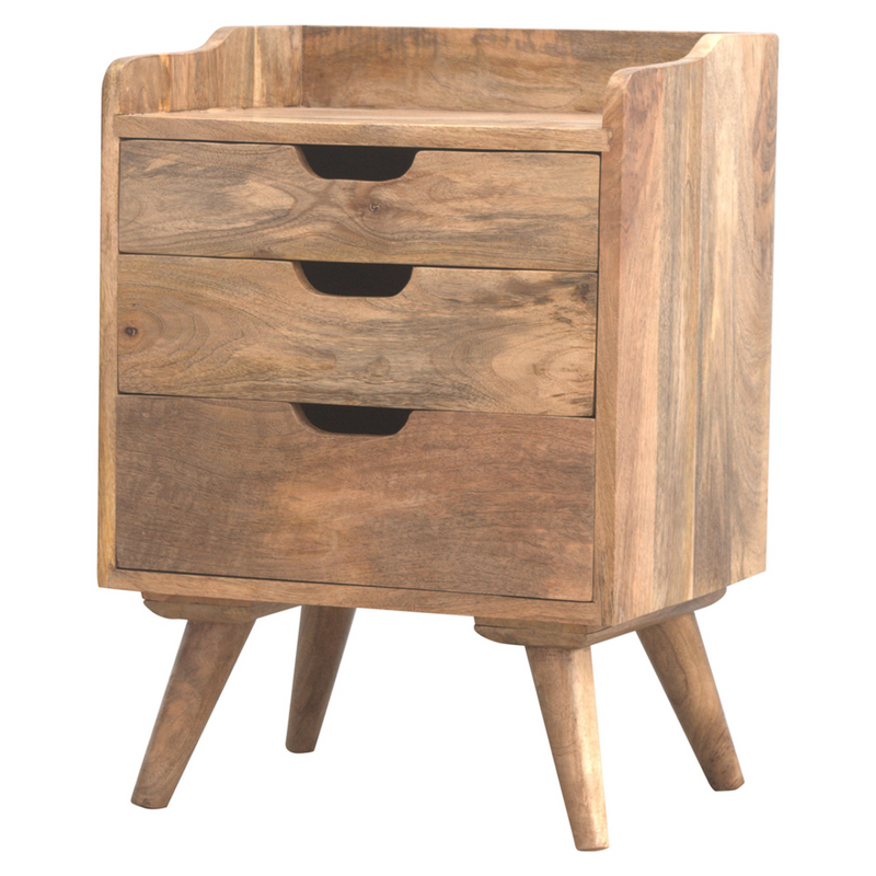 Artisan Furniture Solid Wood 3 Drawer Gallery Bedside