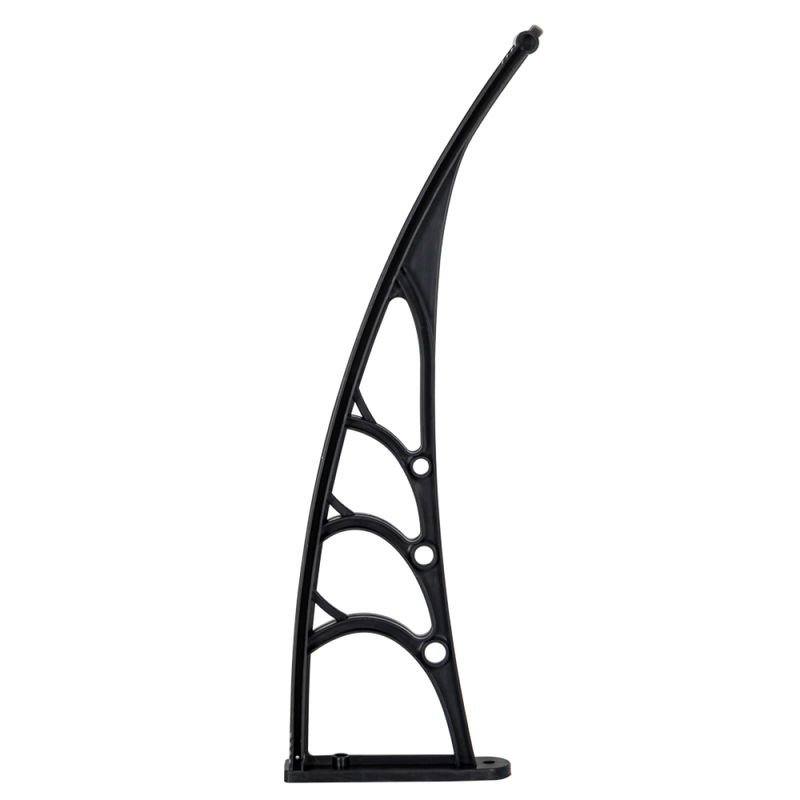 HT-100 x 80 Household Application Door & Window Rain Cover Eaves Canopy White & Black Bracket