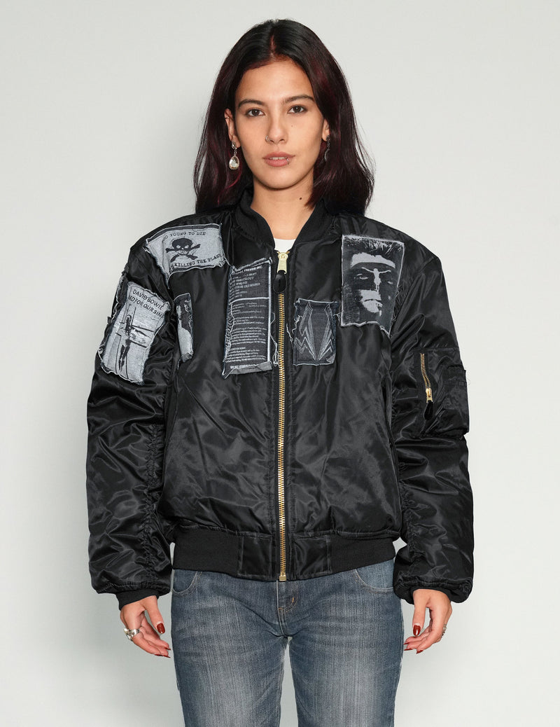 MA-1 Patched Bomber in Black