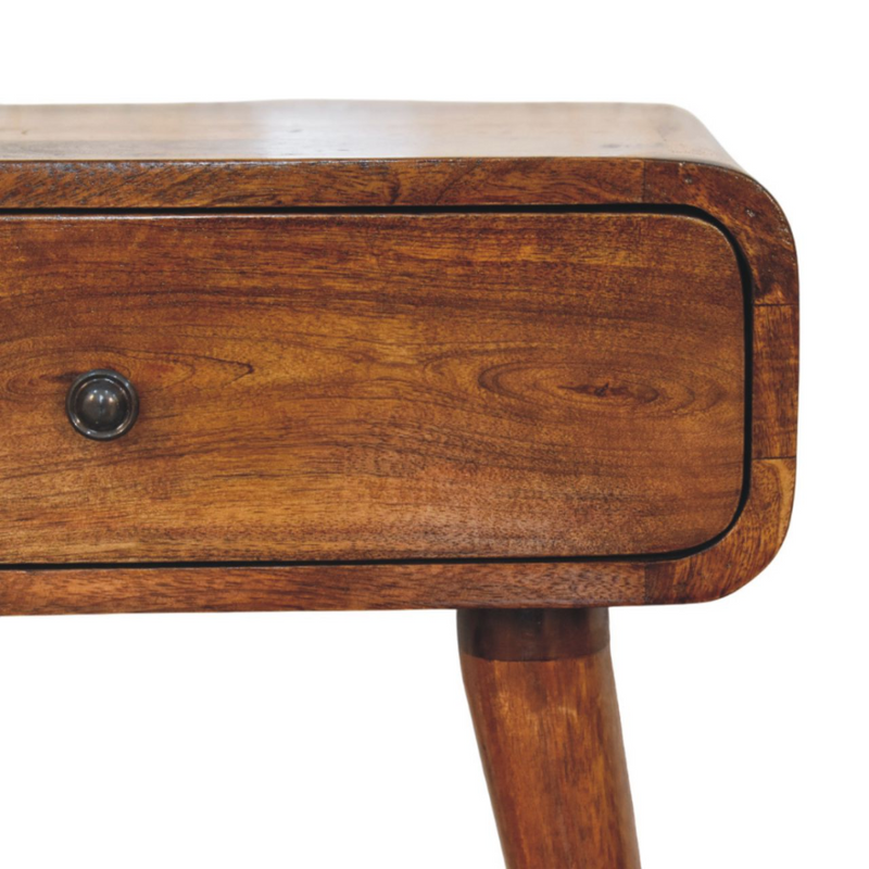 Artisan Furniture Solid Wood Avora Chestnut Nightstand with 1 drawer