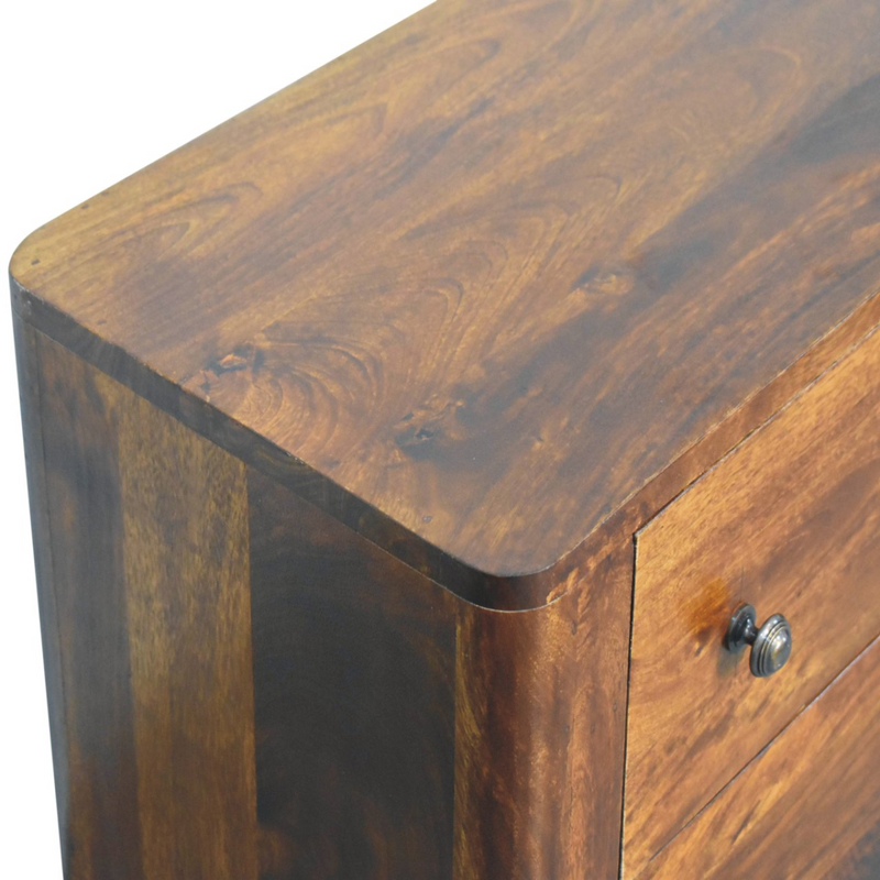 Artisan Furniture Solid Wood Bera Chest, Light Brown, 3 Drawers
