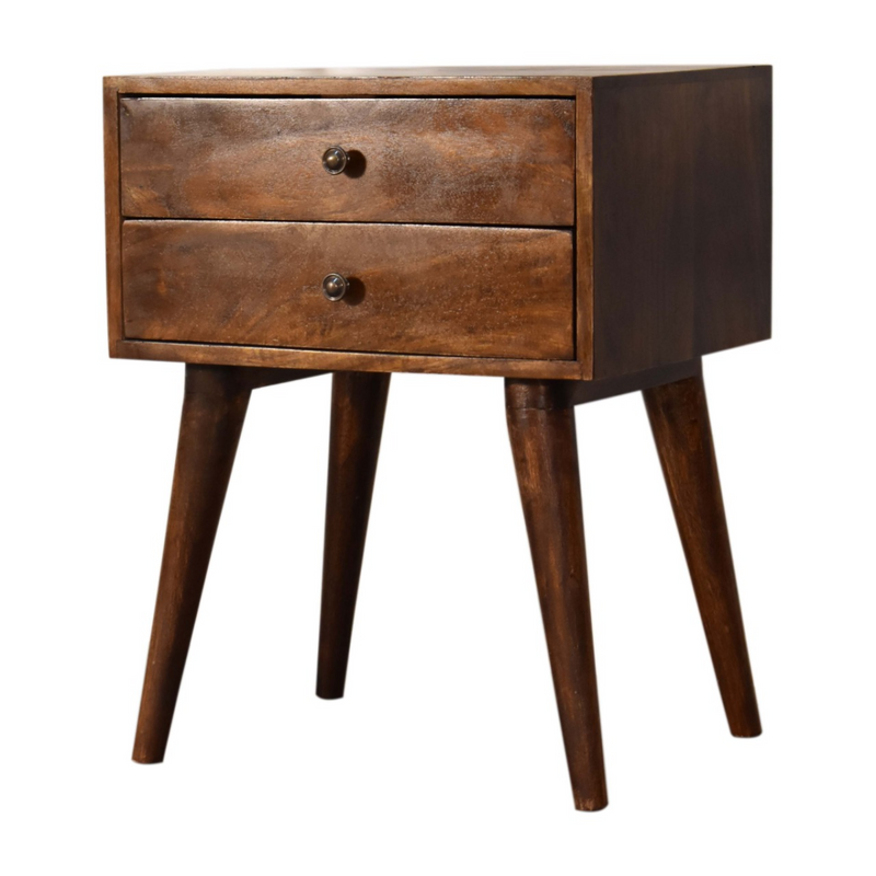 Artisan Furniture Solid Wood Chestnut Modern Solid Wood Bedside