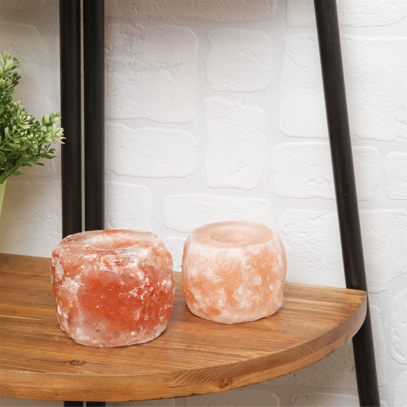 Himalayan Rock Salt Set of 2 Assorted Tealights
