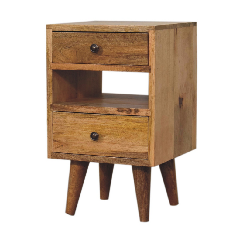 Artisan Furniture Solid Wood Mini Classic Multi Oak-ish Bedside