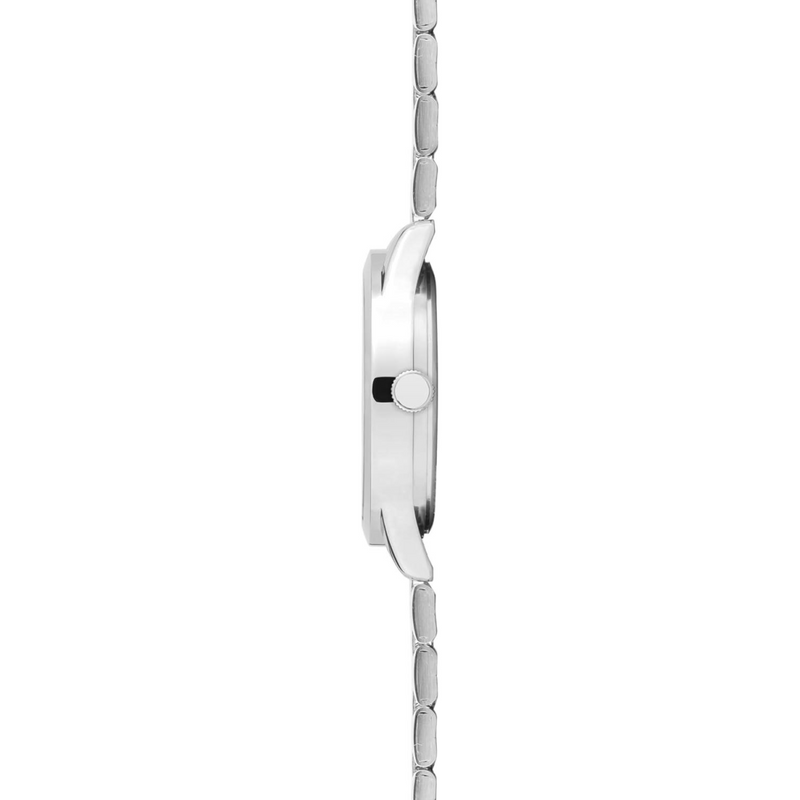 Sekonda Mens Dated Round Blue Dial Stainless Steel Bracelet Watch 1197