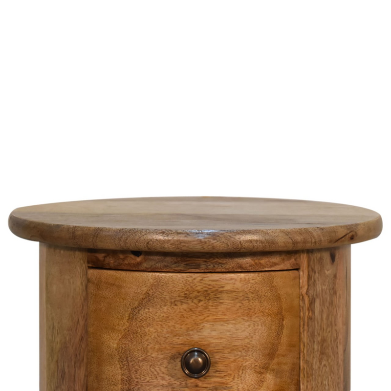 Artisan Furniture Solid Wood Mini Drum Chest