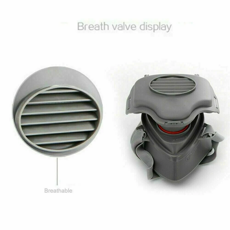 （2Pack）Reusable Half Face Cover Respirator Dust Mask for Woodworking Painting Welding