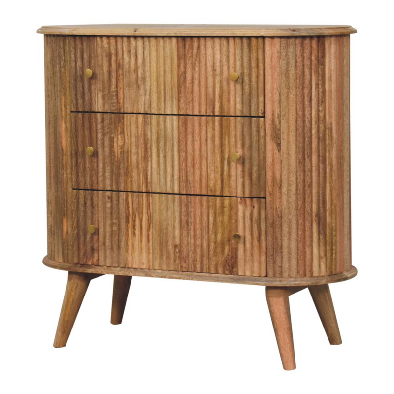 Artisan Furniture Solid Mango Wood Soba Nordic Chest