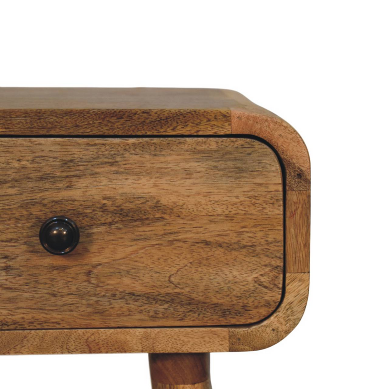 Artisan Furniture Solid Wood Avora Mini Oak-ish Nightstand with 1 drawer