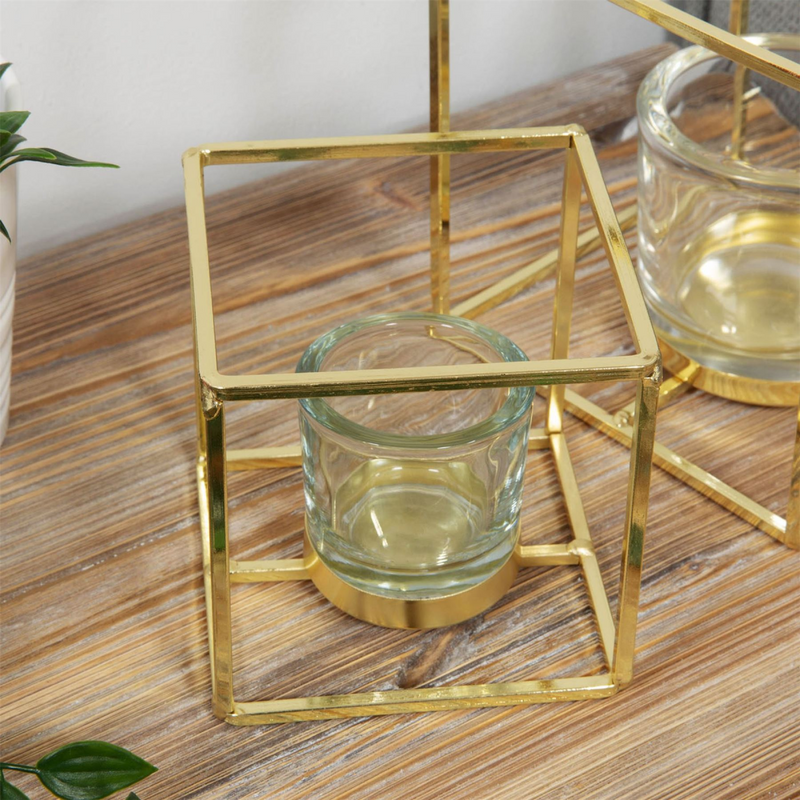 Hestia Set of 2 Tea Light Holders in Frames