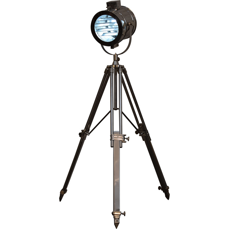 Artisan Furniture Chrome Tripod Spotlight Floor Lamp