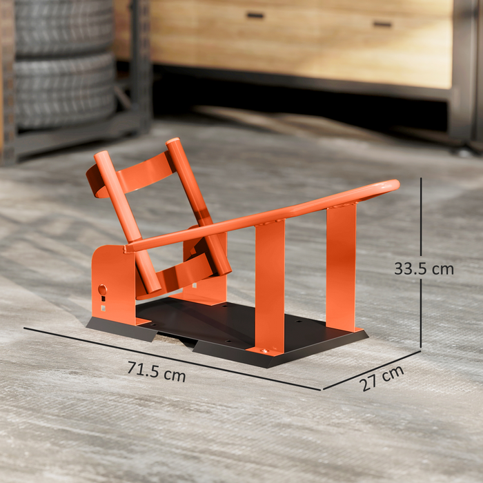 HOMCOM 816.5 kg Motorcycle Wheel Chock, Motorcycle Front Wheel Chock Holder