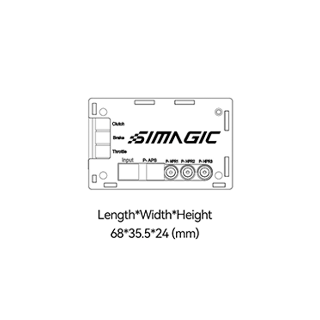 Simagic Haptic Control Box (P-HCB / P2000-HCB) – CNC Aluminium Control Module for Haptic Feedback