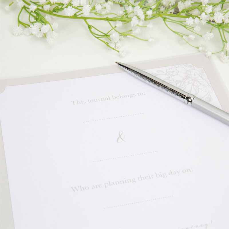 Amore Ring Bound Wedding Journal 'Our Wedding Journey'