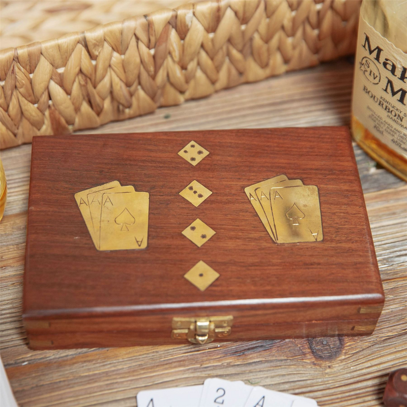 Harvey Makin Wooden Games Set  - Cards with Dice