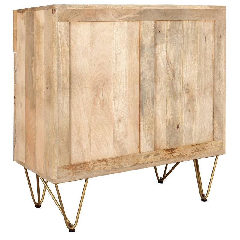 Light Gold 2 Door Medium Sideboard