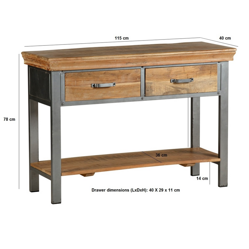 2 Drawer Console Table