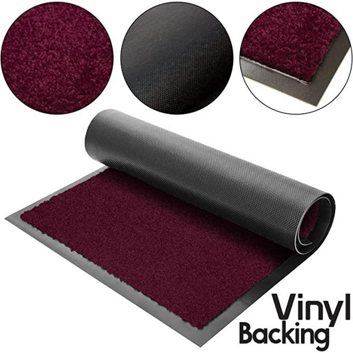 ARRAN 60 X 80 AUBERGINE Rubber barrier mat
