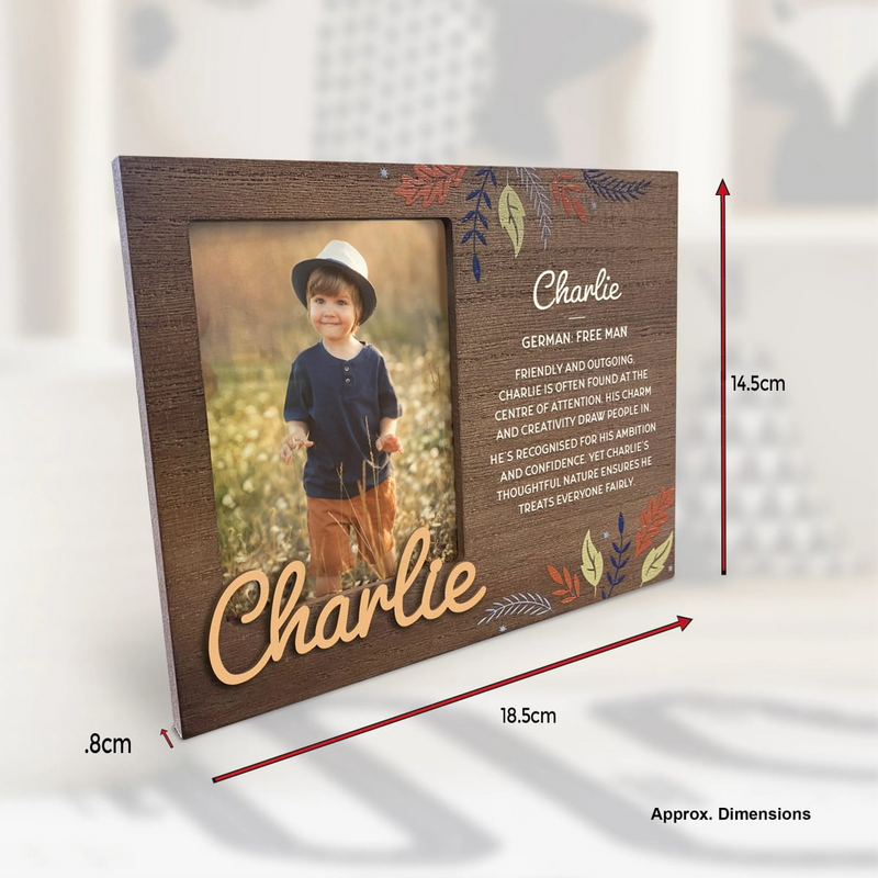Child's Picture Frame with Sentimental Caption - For 8.5 x 11cm Photo