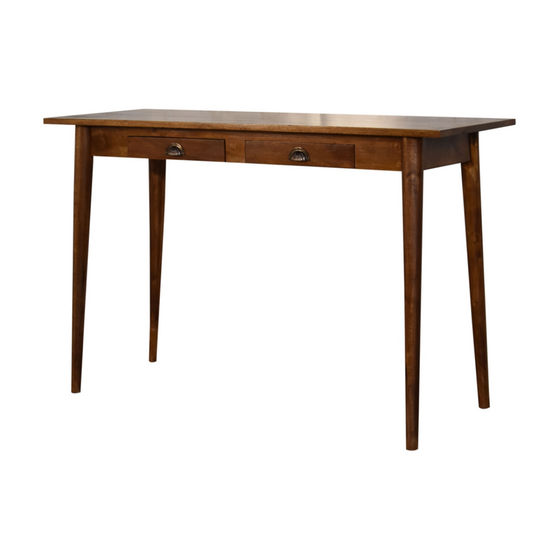 Artisan Furniture Solid Wood 2 Drawer Chestnut Writing Desk