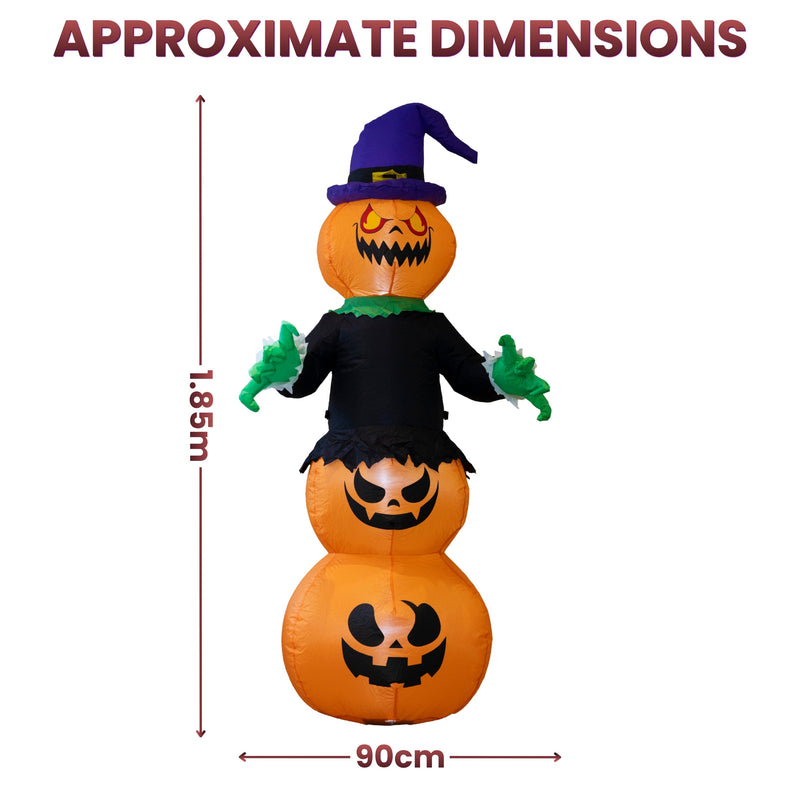 6ft Inflatable Outdoor Halloween Pumpkin Decoration